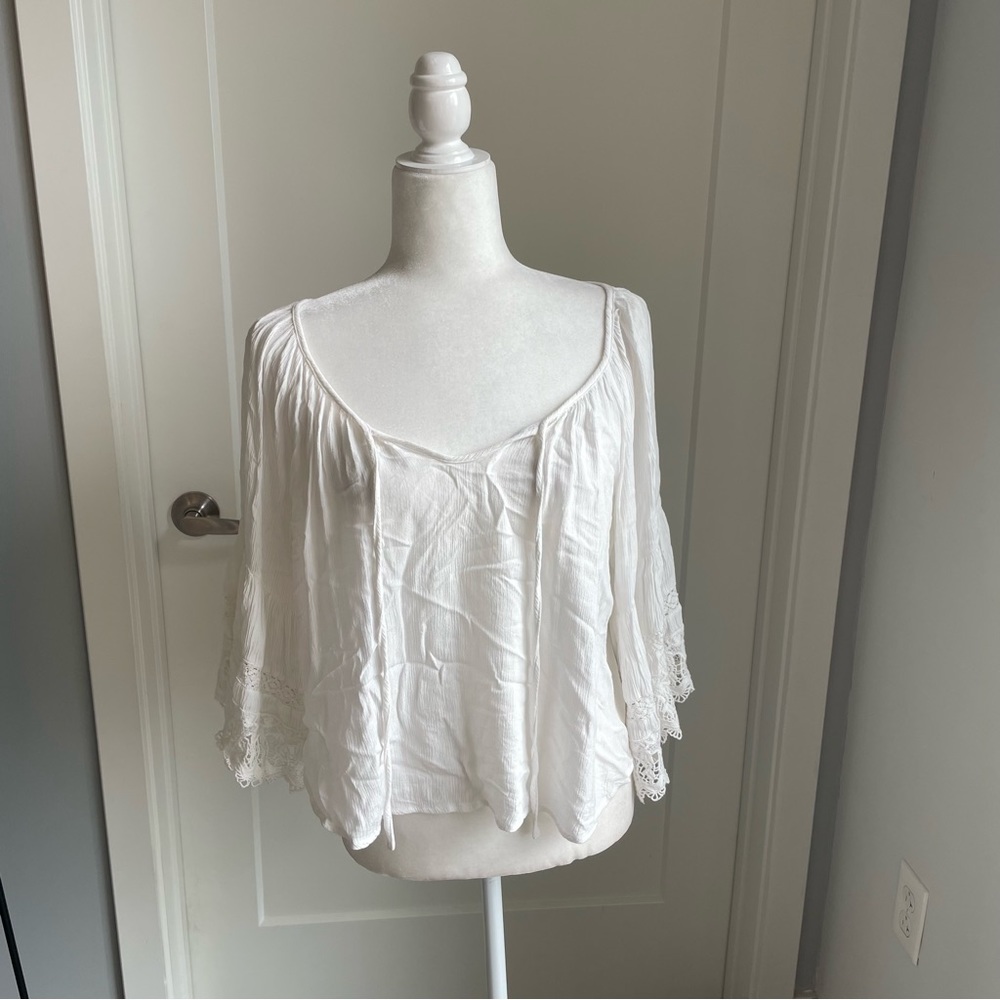 Band of Gypsies Bohemian Bell Sleeve Top - Picture 2 of 7